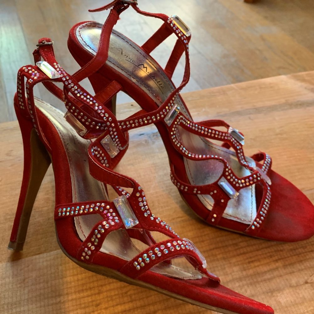 Red dress heels